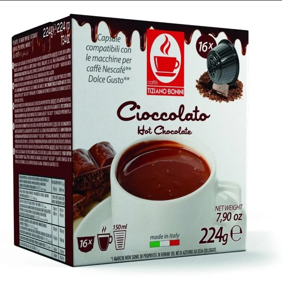 Café Bonini Cioccolato 16 Cápsulas Compatible Dolce Gusto – Greenpoint2586